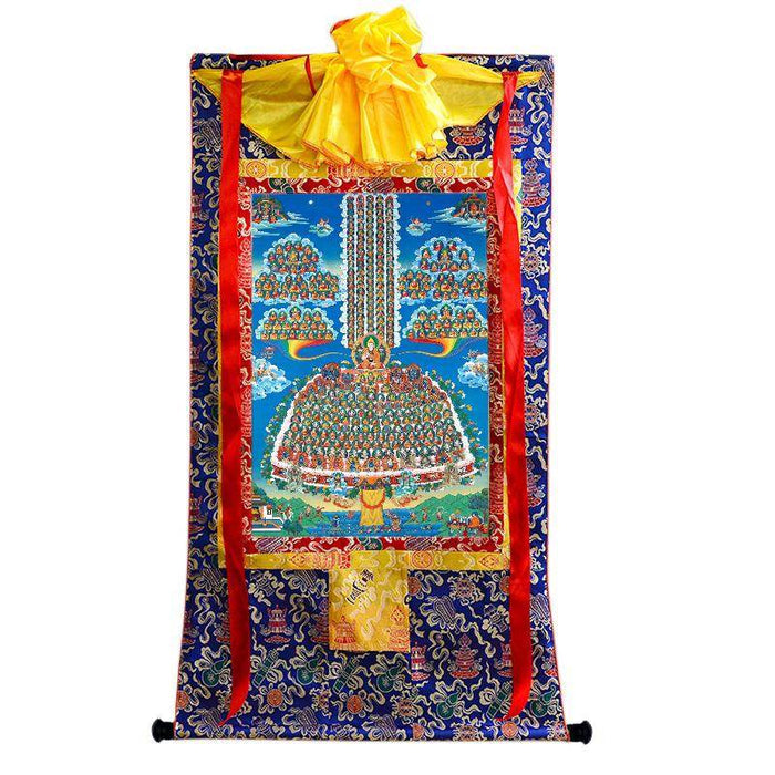 Tsongkhapa's Refuge Tree - Tibetan thangka painting, view 4