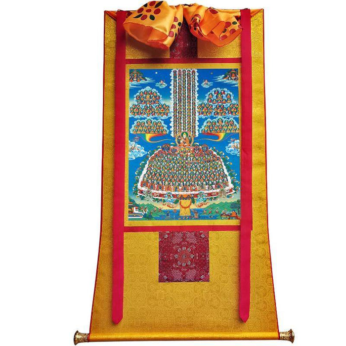Tsongkhapa's Refuge Tree - Tibetan thangka painting, view 6