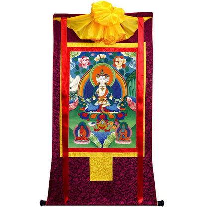 Vairocana - Mahavairocana - 18th Century - Tibetan thangka painting, view 5