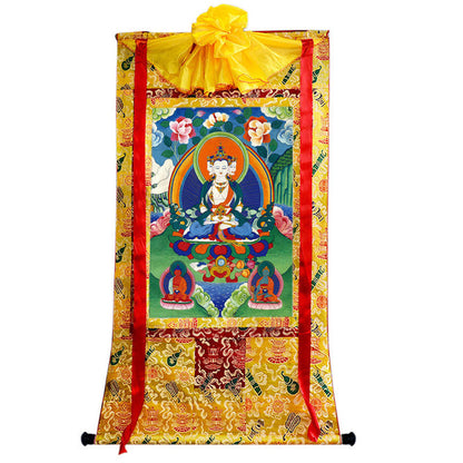 Vairocana \ Mahavairocana Image - Tibetan thangka painting, view 8