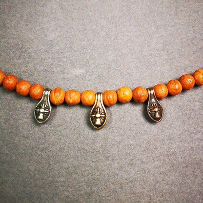 Vajra Bell Bum Counter Clip - Tibetan Buddhist vajra, front view