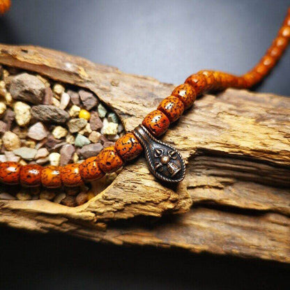 Vajra Bell Bum Counter Clip - Tibetan Buddhist vajra, detailed view