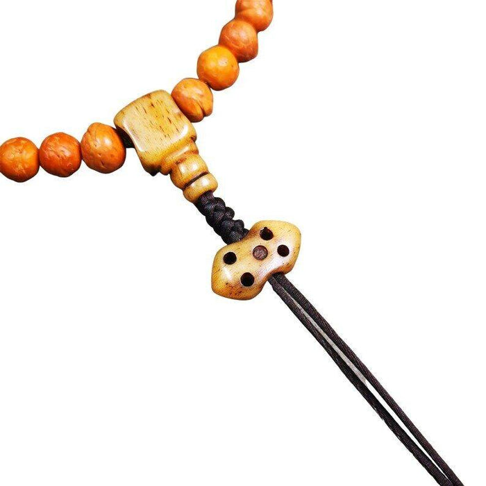 Vajra Pendant Bead - Tibetan Buddhist vajra, detailed view