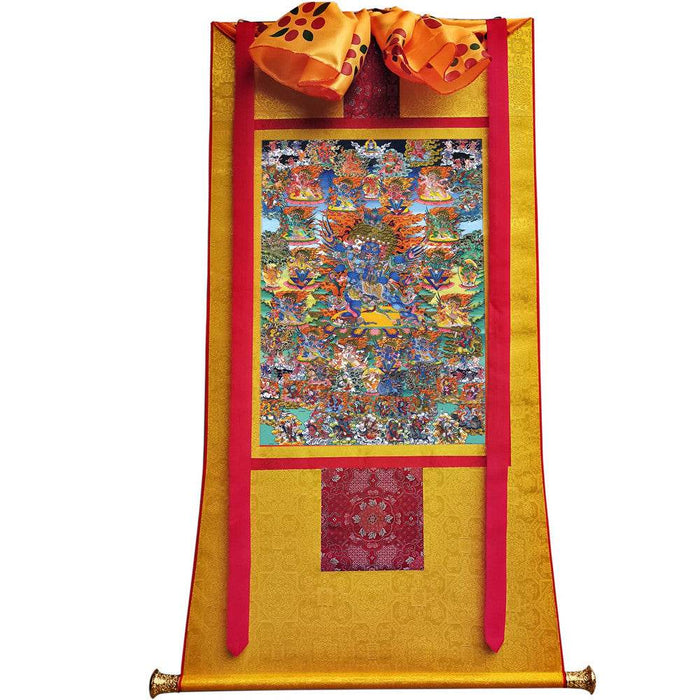 Vajrakilaya - Dorje Phurba - Tibetan thangka painting, view 6