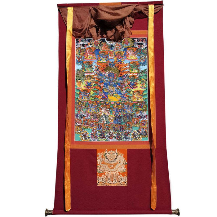 Vajrakilaya - Dorje Phurba - Tibetan thangka painting, view 7