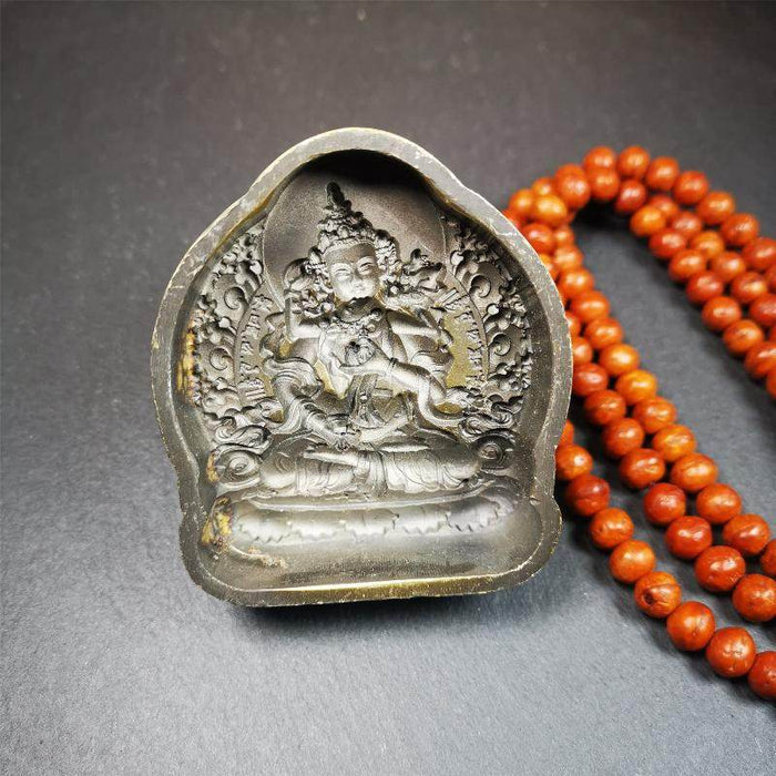 Vajrapani Tsa Tsa Mold 2.95“ - Tibetan tsa tsa mold, detailed view