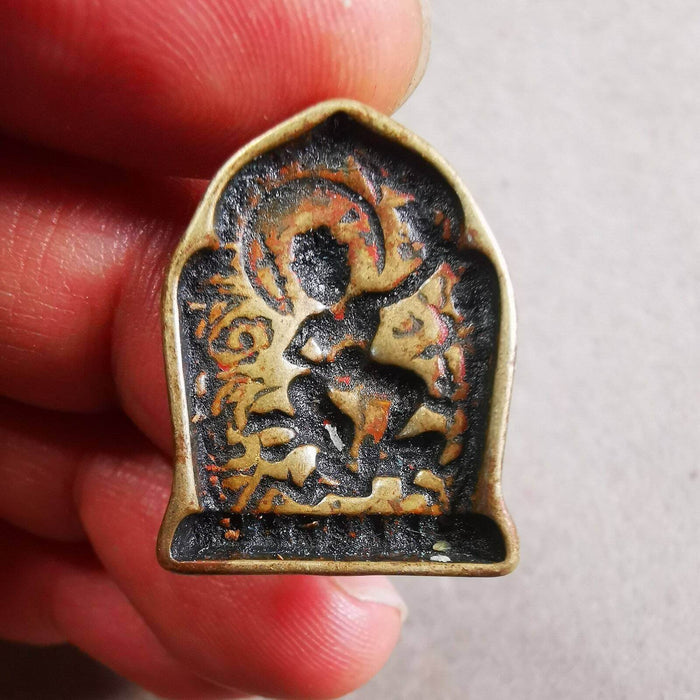 Vajrapani - Tibetan tsa tsa mold, close-up detail