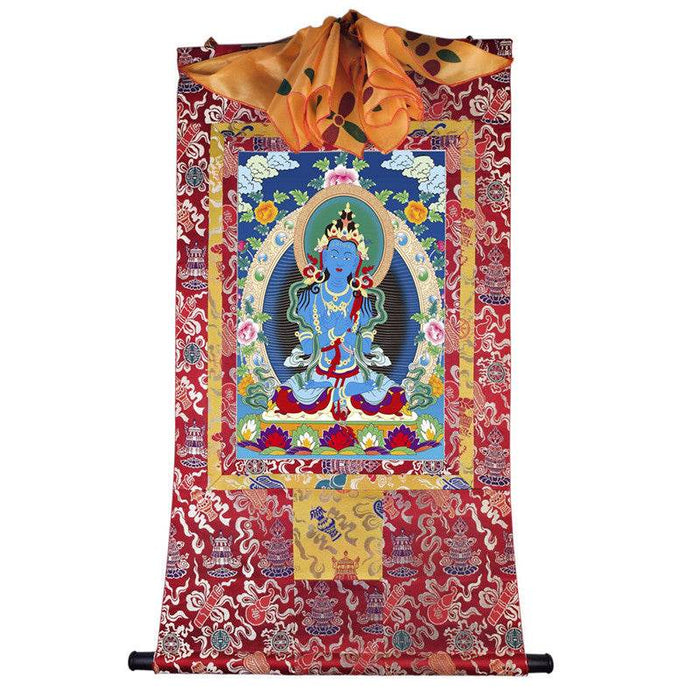Vajrasatva Image - Tibetan thangka painting, view 7