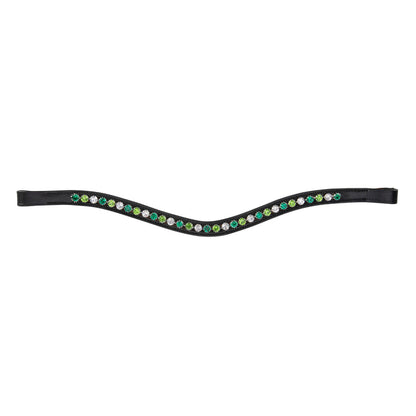Velociti GARA Green Diamante Browband