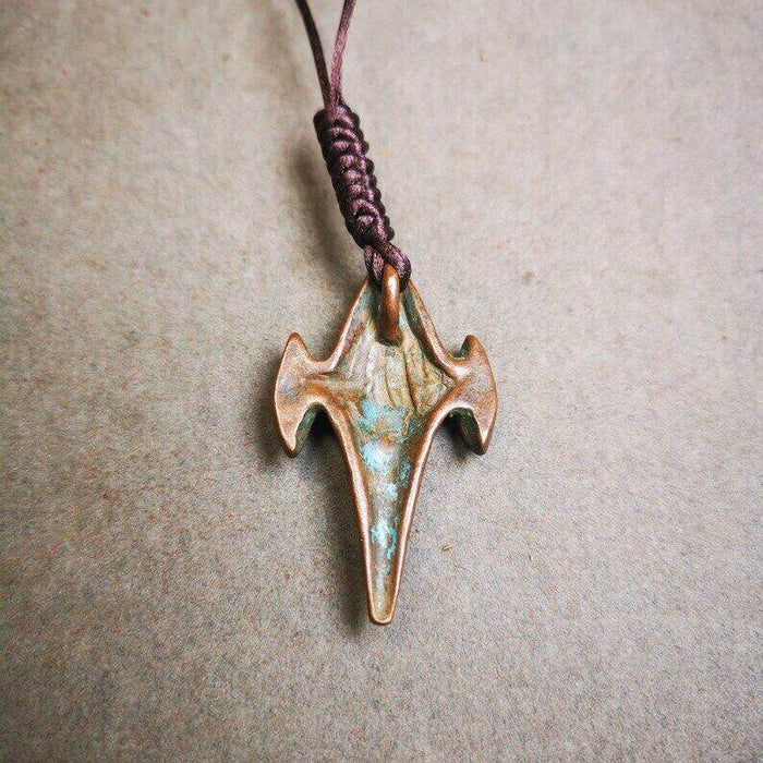 Vintage Shankha Divine Conch Badge,Tibetan Buddhist Protective Amulet Pendant - Tibetan Buddhist amulet, view 6