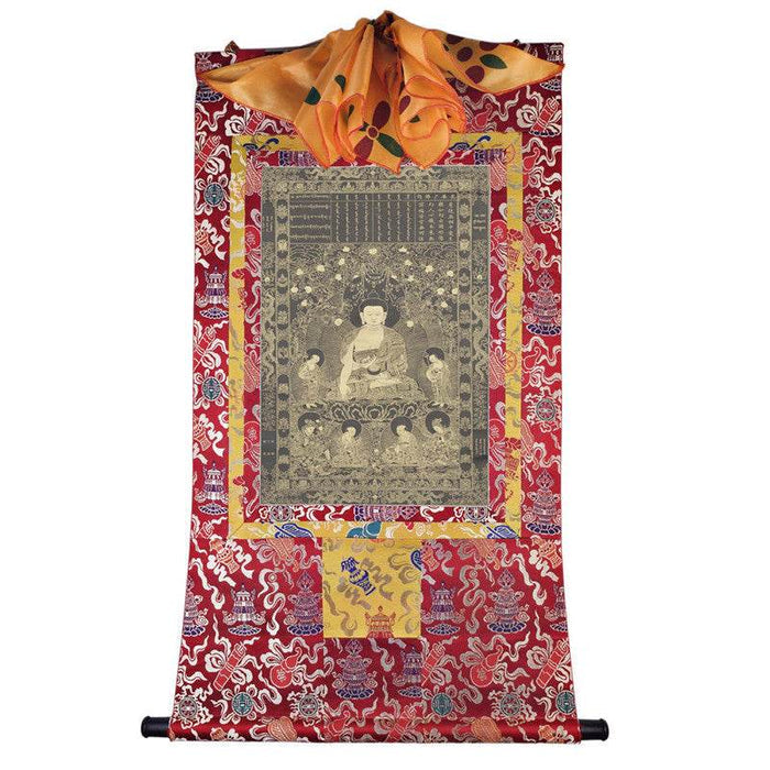 Vipasyina Buddha Image - Tibetan thangka painting, view 7