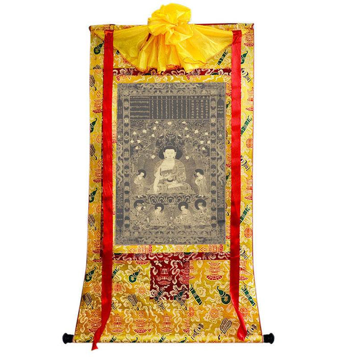 Vipasyina Buddha Image - Tibetan thangka painting, view 8
