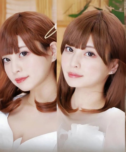 セミロングワンカールウィッグ