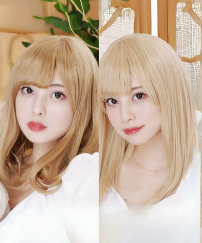 セミロングワンカールウィッグ