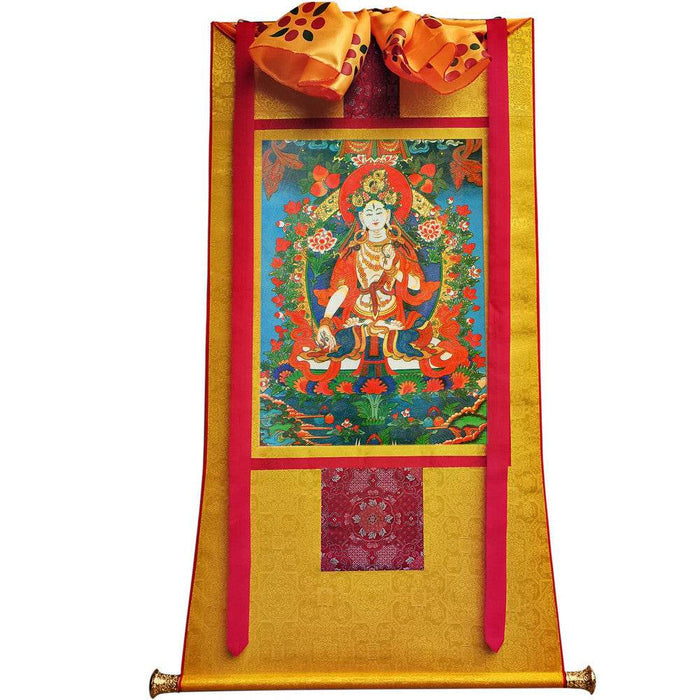White Tara - Tibetan thangka painting, view 6