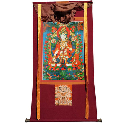 White Tara - Tibetan thangka painting, view 7