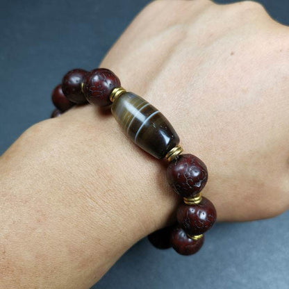 Wrist Mala, Bodhi Seed Beads Bracelet - Tibetan Buddhist mala beads, view 5