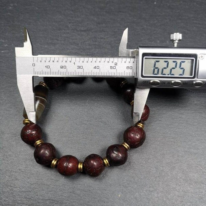 Wrist Mala, Bodhi Seed Beads Bracelet - Tibetan Buddhist mala beads, view 7