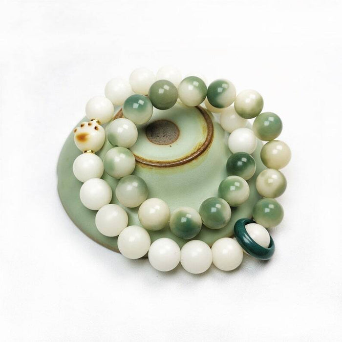 Wrist Mala, Bracelet Prayer Bead 16" Length - Tibetan Buddhist mala beads, view 4