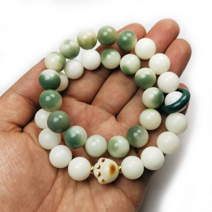 Wrist Mala, Bracelet Prayer Bead 16" Length - Tibetan Buddhist mala beads, view 7