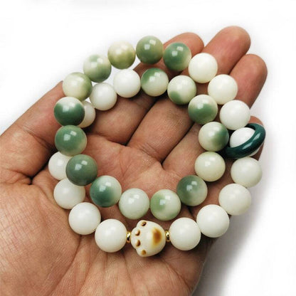 Wrist Mala, Bracelet Prayer Bead 16" Length - Tibetan Buddhist mala beads, view 7