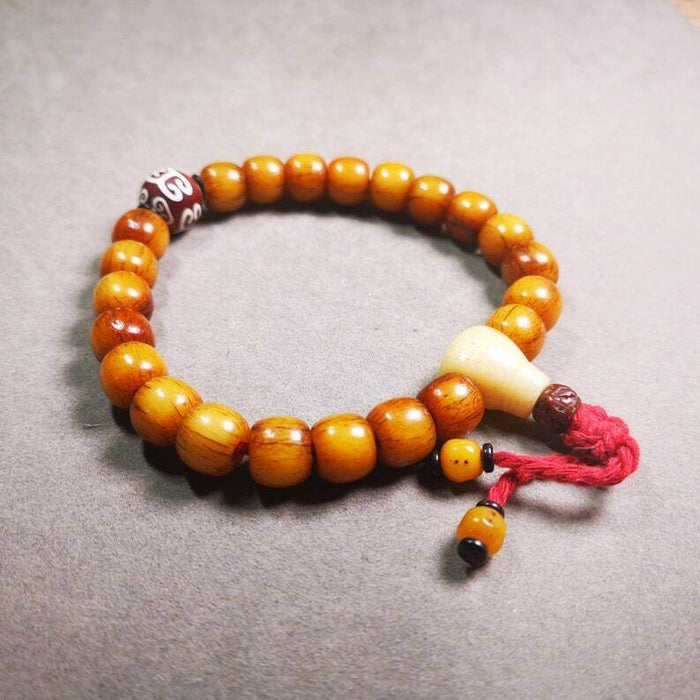 Wrist Mala Bracelet,11mm - Tibetan Buddhist mala beads, view 4