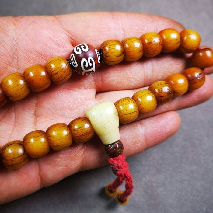 Wrist Mala Bracelet,11mm - Tibetan Buddhist mala beads, view 6