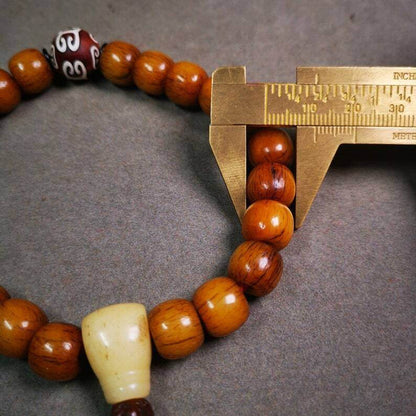 Wrist Mala Bracelet,11mm - Tibetan Buddhist mala beads, view 7