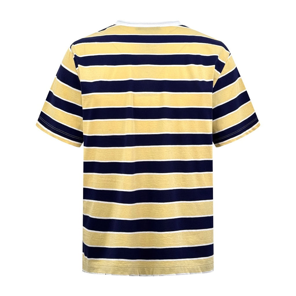 2026 New Triangle Brand Striped Short-Sleeved T-Shirt with Pockets (CC952-A20)