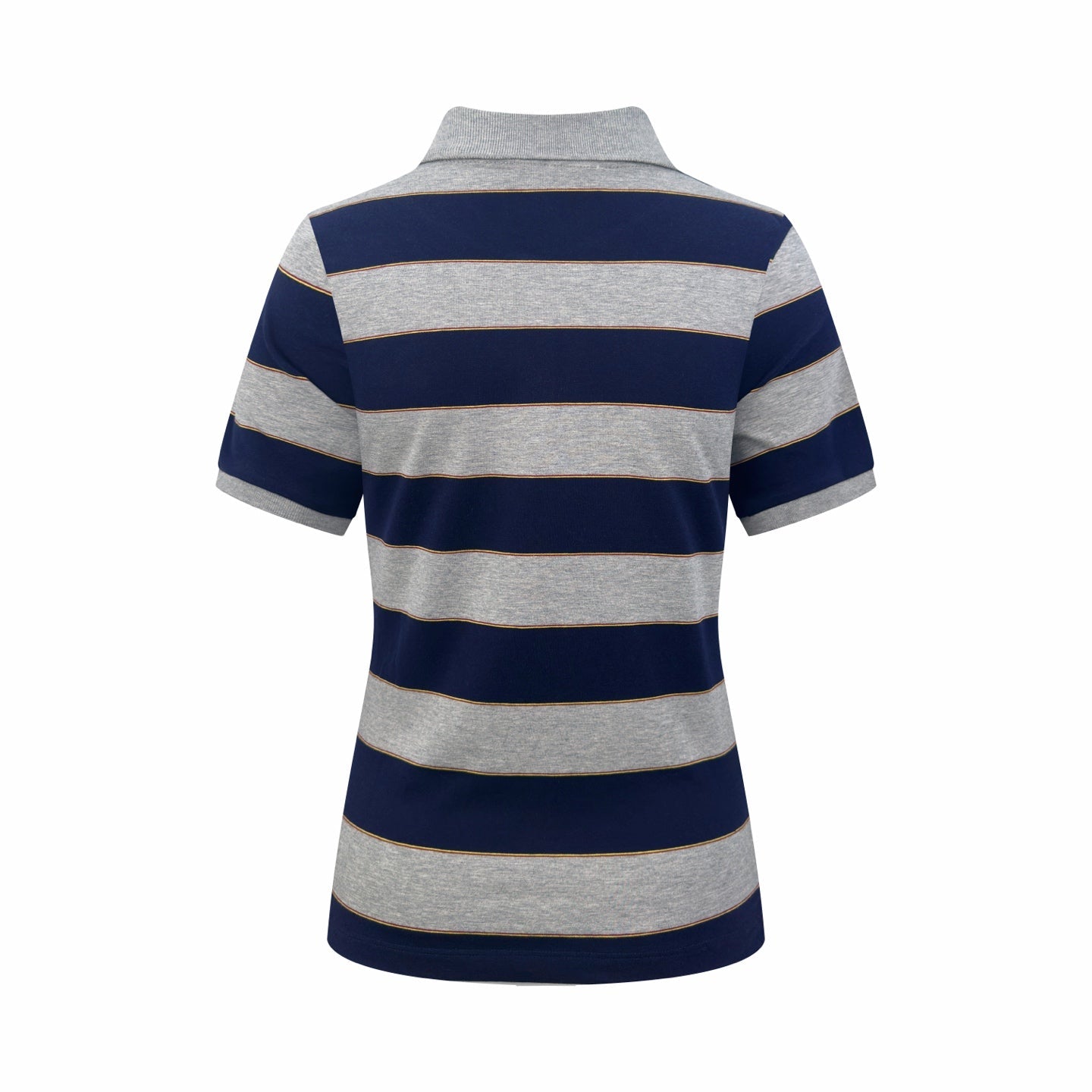 2026 Women’s Striped Polo Shirt with MM Logo (FF707)