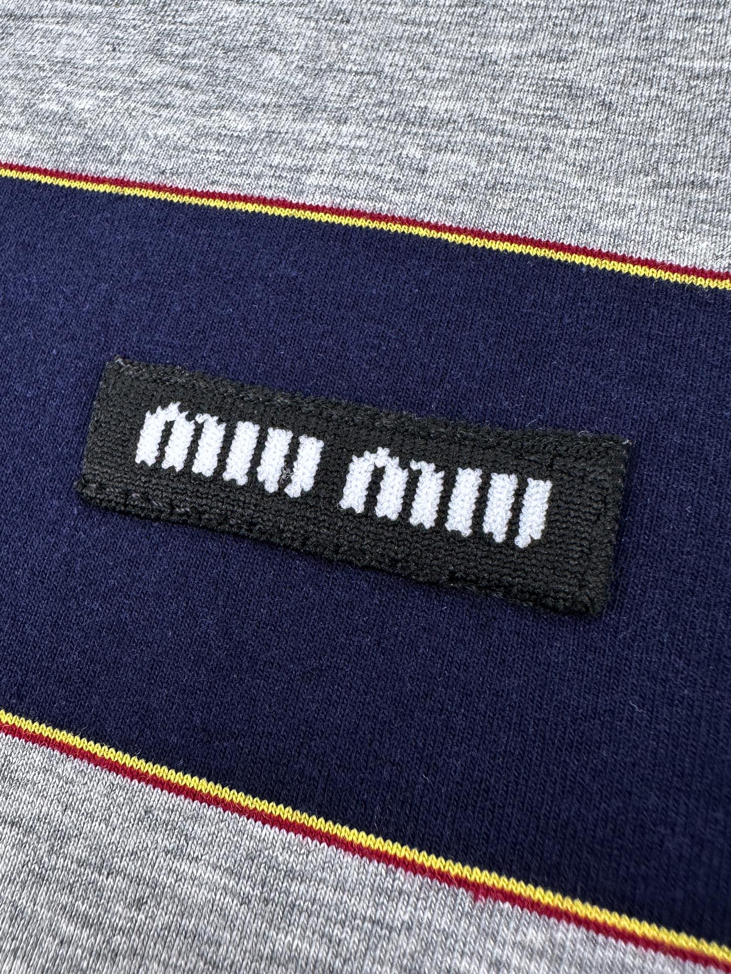 2026 Women’s Striped Polo Shirt with MM Logo (FF707)
