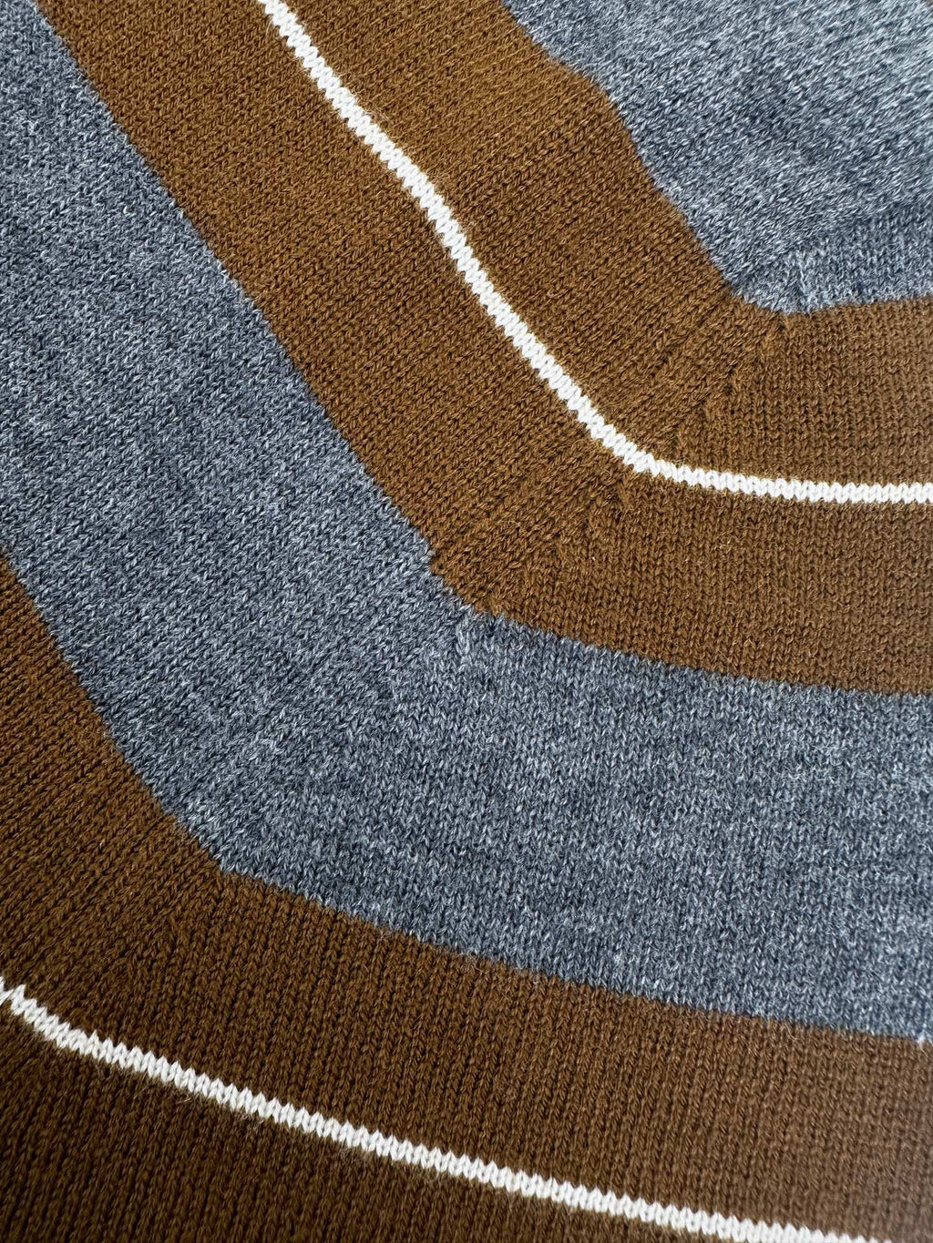 2026 Women’s MM Logo Jacquard Striped Jumper  (FF711)