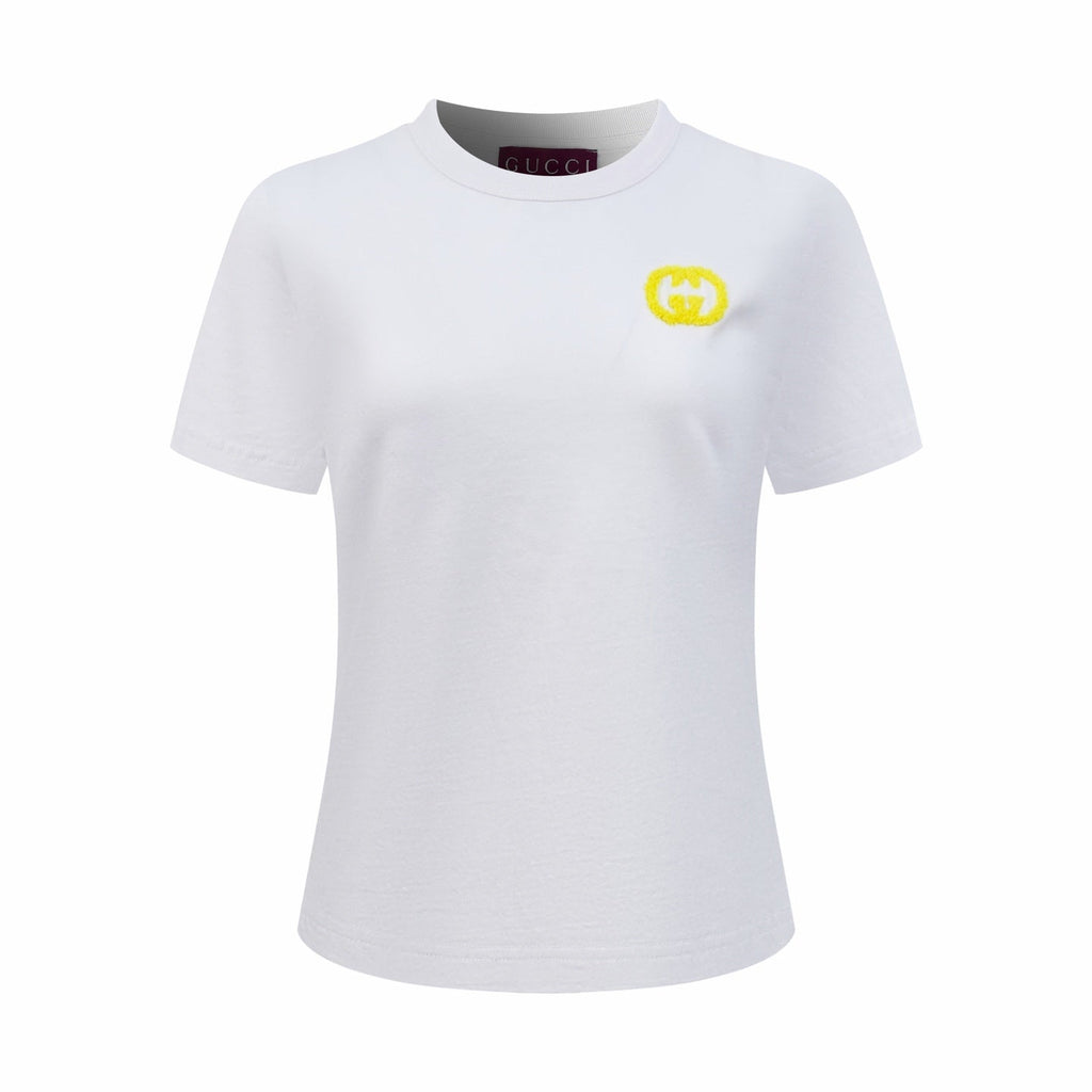 2026 Women’s GU Embellished Interlocking Short-Sleeved Top (DD107)