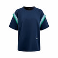 2026 Women’s Way Embroidered Striped Patchwork Short-Sleeved Top (DD108)