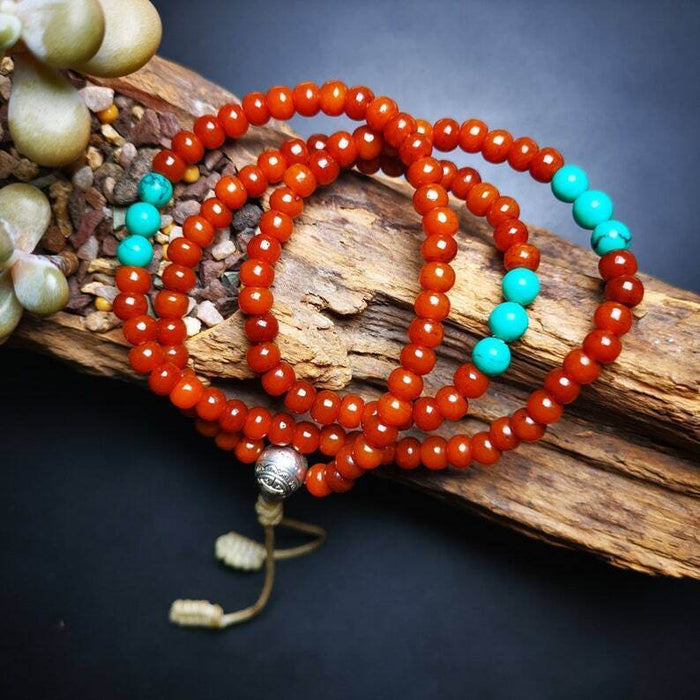 Yak Bone 108 Mala,6mm Prayer Beads - Tibetan Buddhist mala beads, view 4