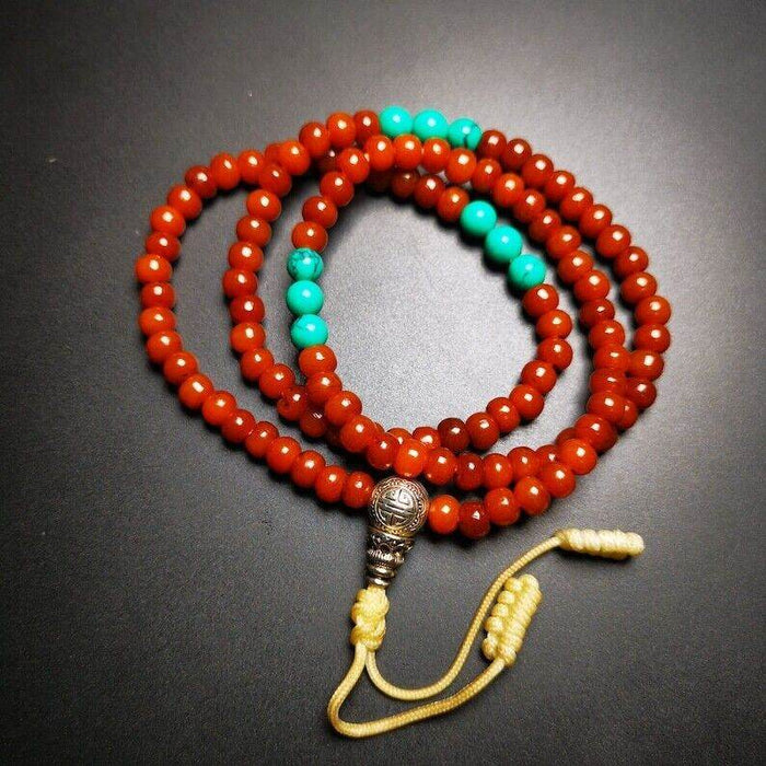 Yak Bone 108 Mala,6mm Prayer Beads - Tibetan Buddhist mala beads, view 5