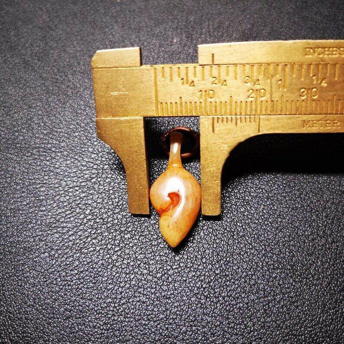 Yak Bone Carved Conch Prayer Bead Pendant,Bead Counter Clip Amulet for Mala - Tibetan Buddhist mala beads, view 6