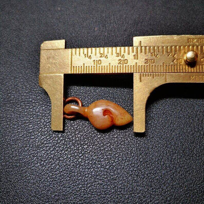Yak Bone Carved Conch Prayer Bead Pendant,Bead Counter Clip Amulet for Mala - Tibetan Buddhist mala beads, view 7