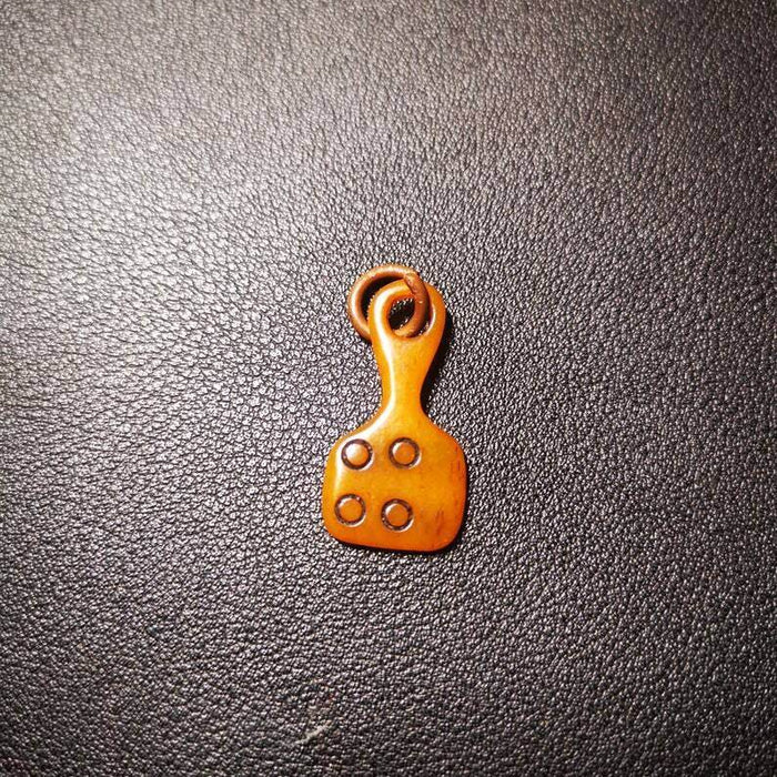 Yak Bone Carved Mantra Dot Prayer Bead Pendant,Bead Counter Clip Amulet for Mala - Tibetan Buddhist mala beads, view 5