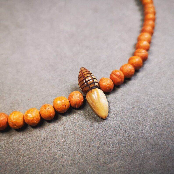 Yak Bone Carved Spacer Bead for Mala,Niang La TsaTsa Statue,Stupa Amulet - Tibetan tsa tsa mold, view 5