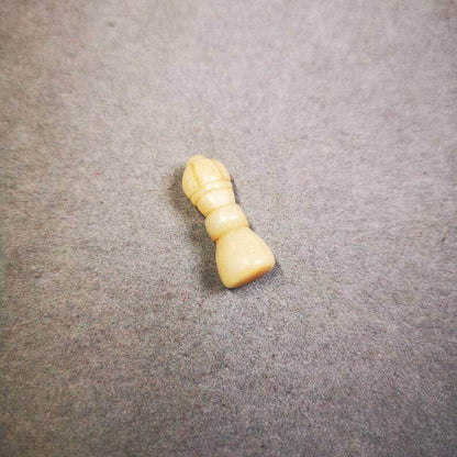Yak Bone Carved Vajra Bell Amulet Pendant,Spacer Bead for Mala - Tibetan Buddhist mala beads, view 6