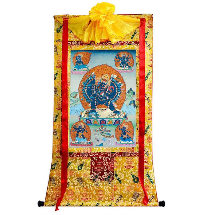 Yamantaka / Guhyasamaja Thangka Image - Tibetan thangka painting, view 8