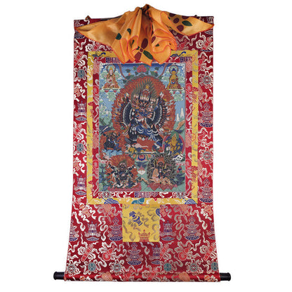 Yamantaka \ Vajrabhairava Image - Tibetan thangka painting, view 7