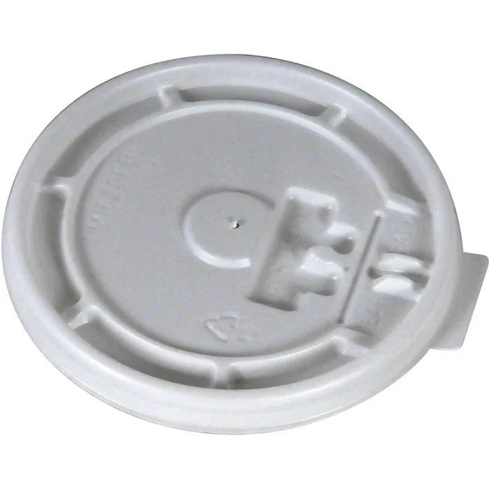 YesEco - 10-20 Oz White Tear Tab Lid, 1000/Cs - LM1620FB
