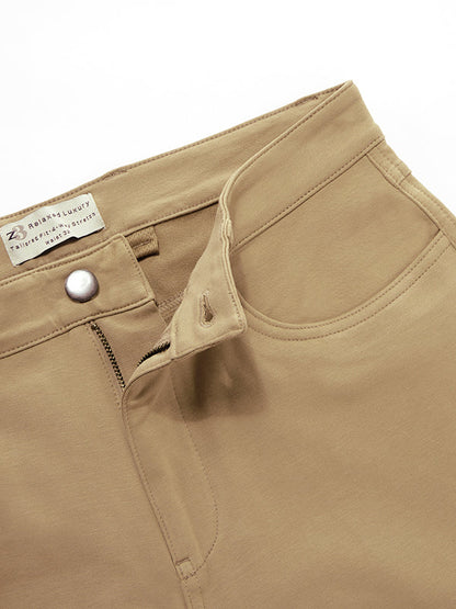 z3 4 Way Stretch Brown Tailored Fit Pants