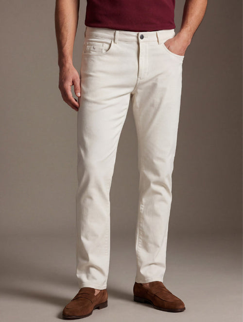 z3 4 Way Stretch Cream Tailored Fit Pants
