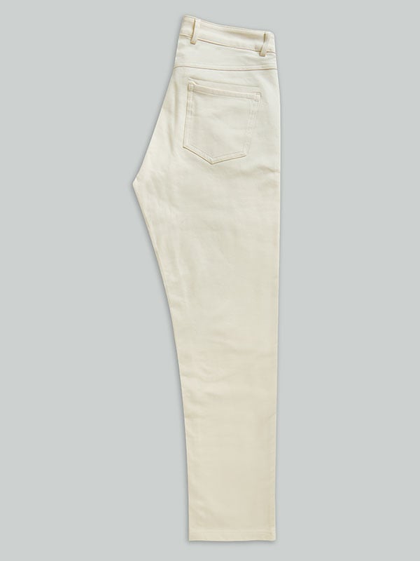 z3 4 Way Stretch Cream Tailored Fit Pants