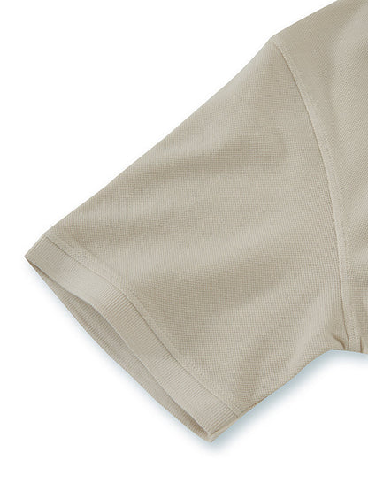 z3 Polo Garment Dyed Cream Solid Tailored Fit Casual Cotton T-Shirt
